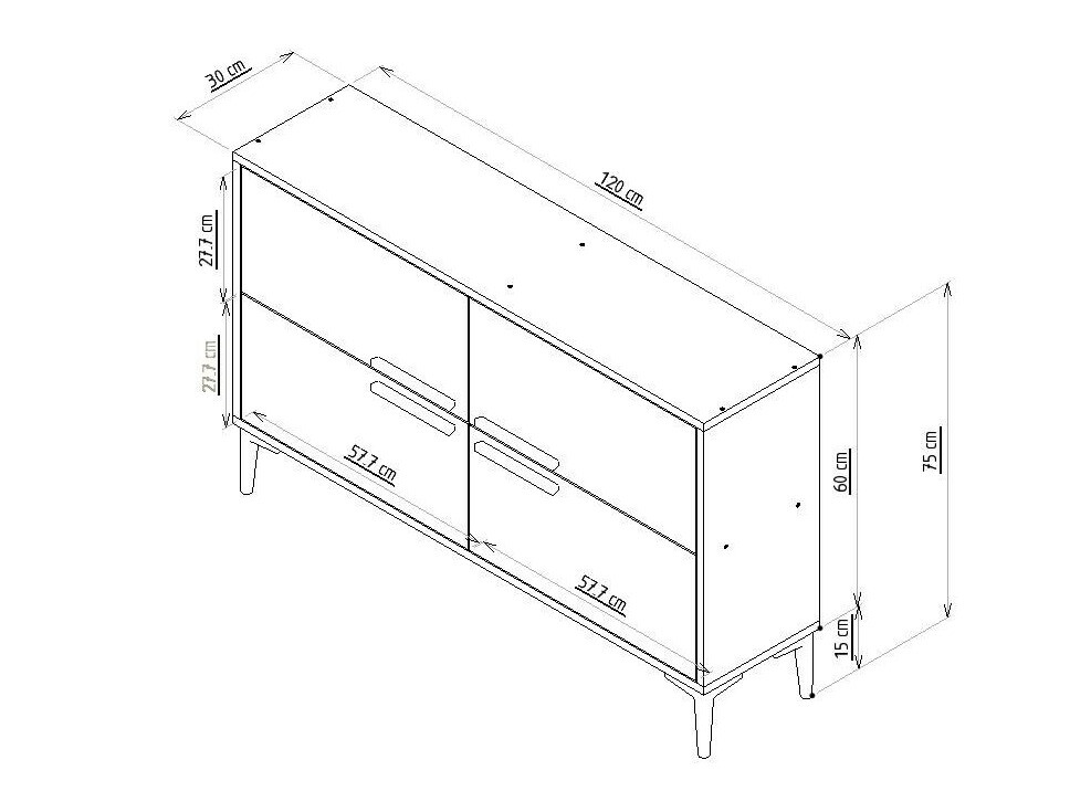 Skapis Kailua 1955 (Riekstkoks)