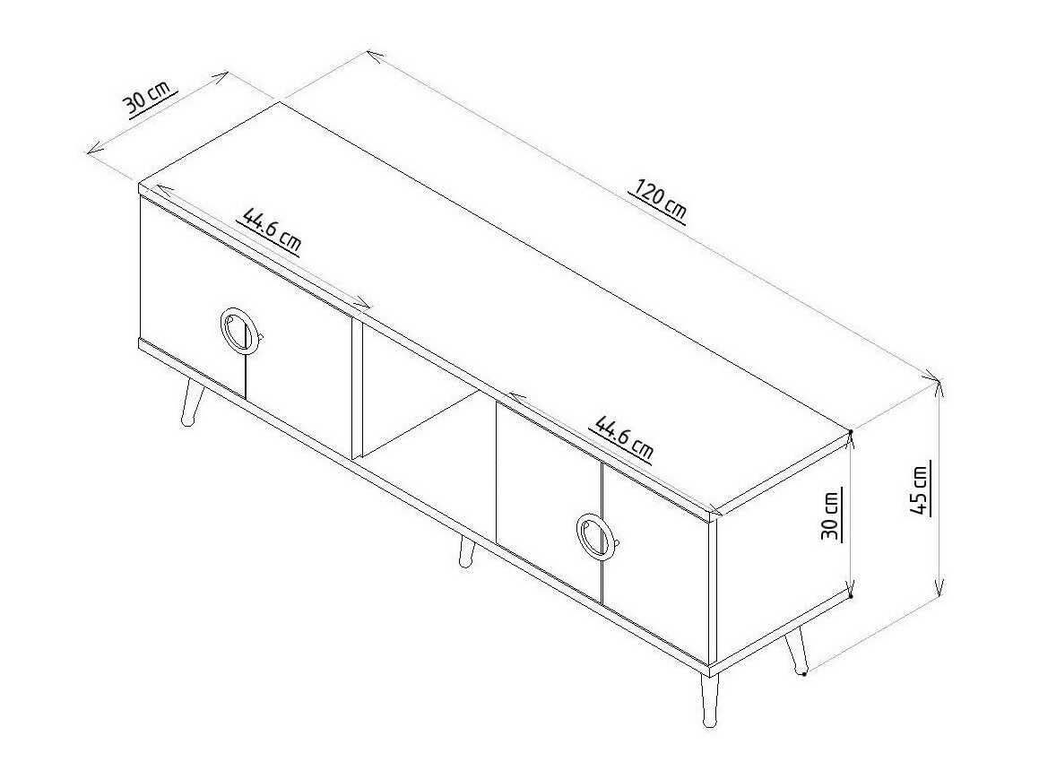 ТВ тумба Kailua 1961 (Грецкий орех)