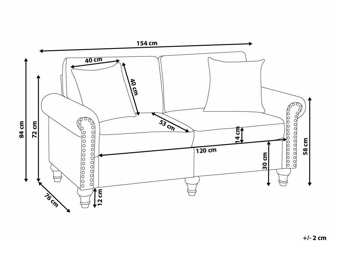 Dīvāns Berwyn 1748 (Gaiši pelēks)
