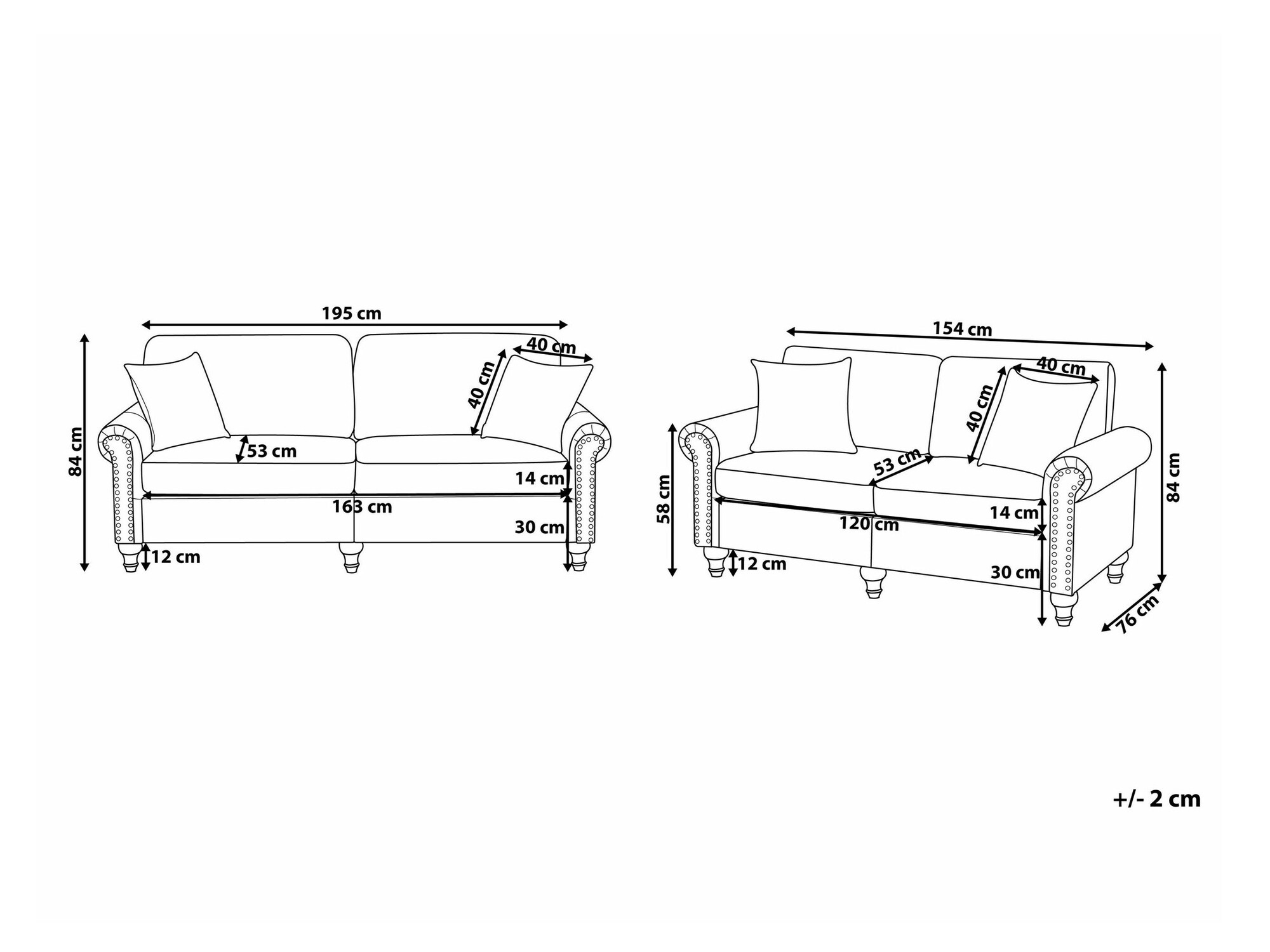 Комплект мягкой мебели Berwyn 1750 (Бежевый)