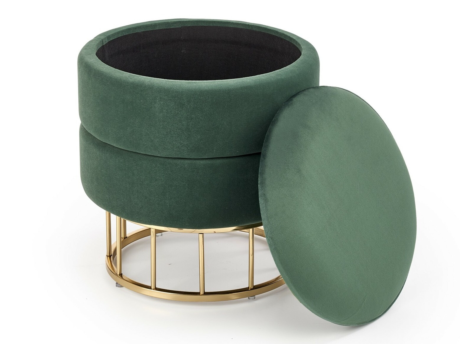 Пуф Houston 819 (Темно-зеленый + Золотой)