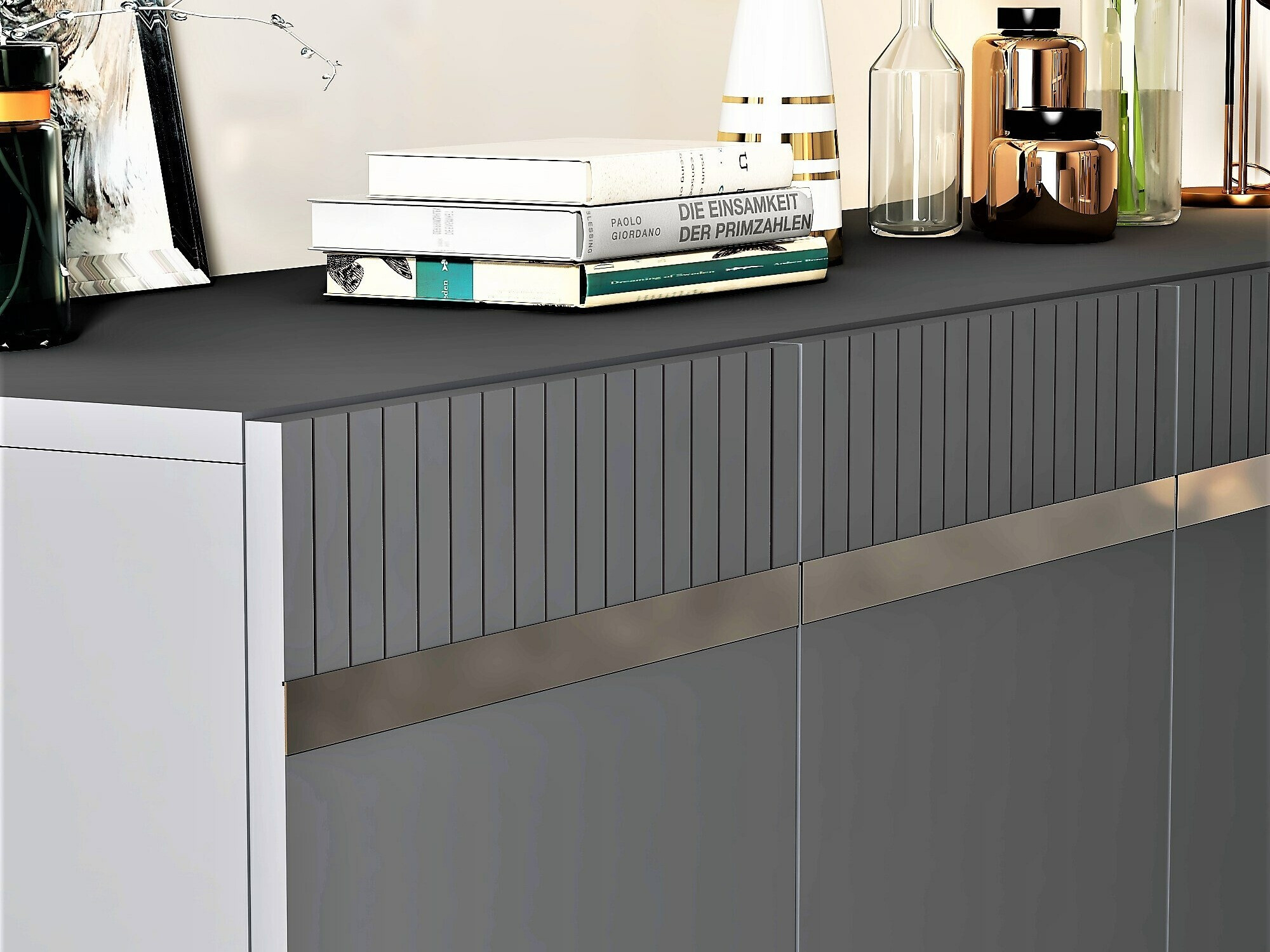 Шкафчик Kailua 1915 (Антрацит + Серебряный)