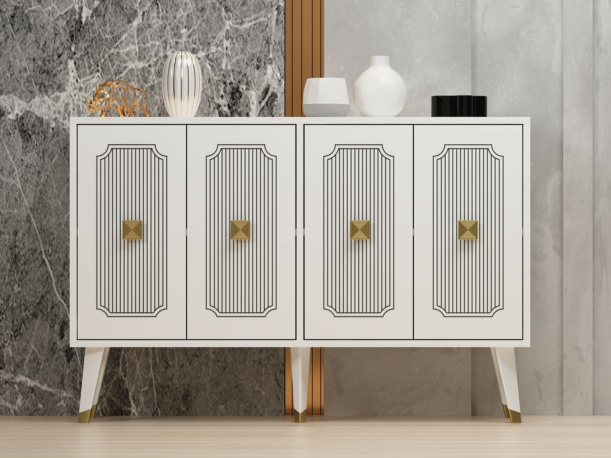 Skapis Dunliru 112 (Balts)