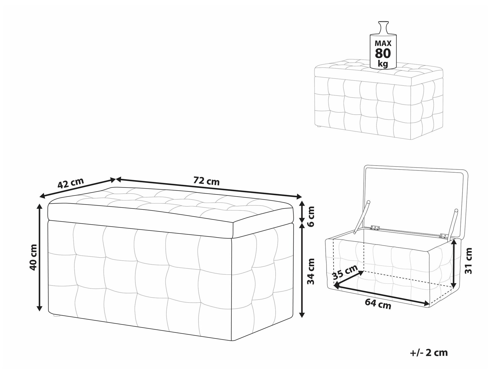 Mīkstais sols Berwyn 1754 (Pelēks)
