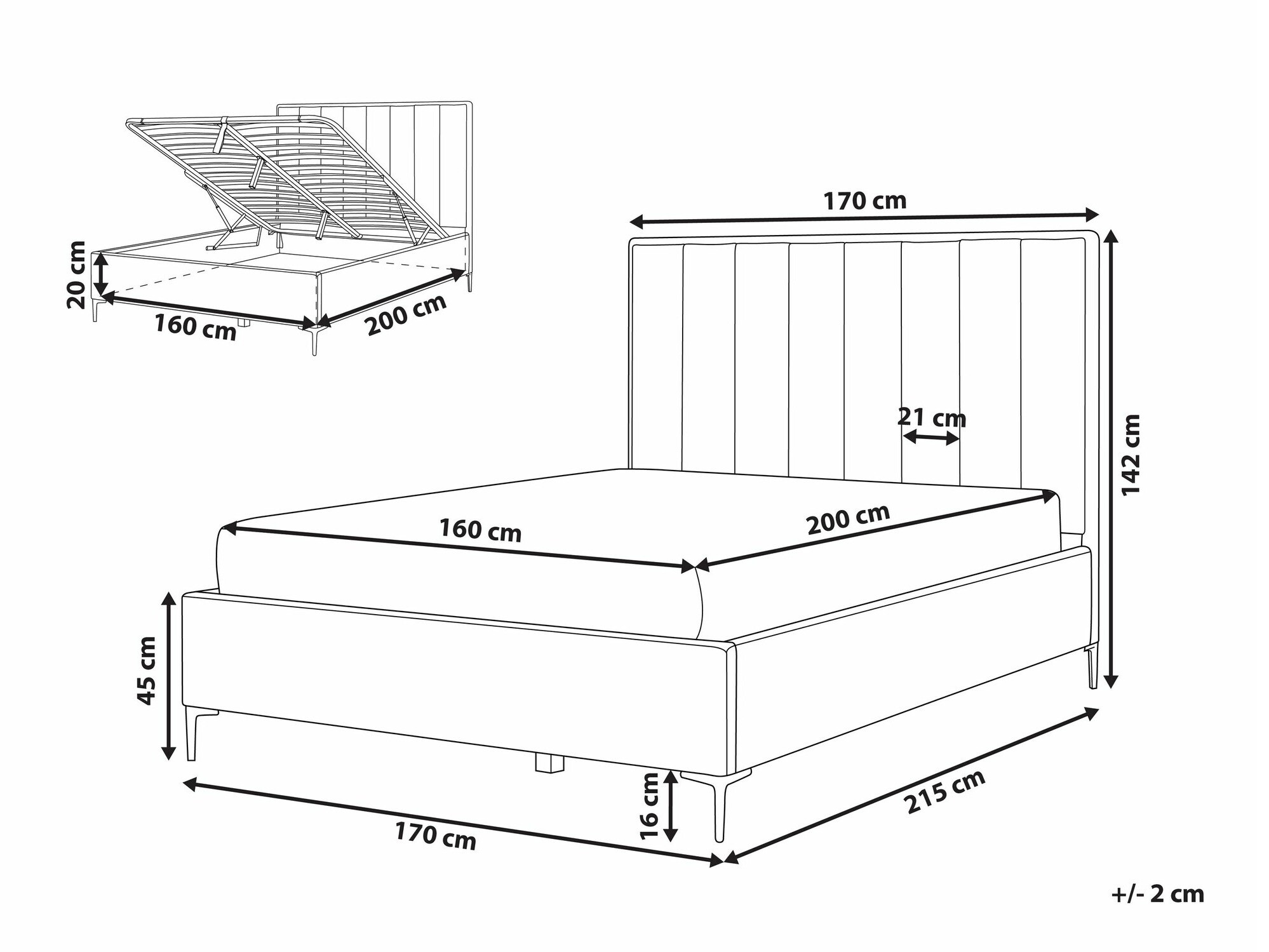 Кровать Berwyn 310 (Серый)