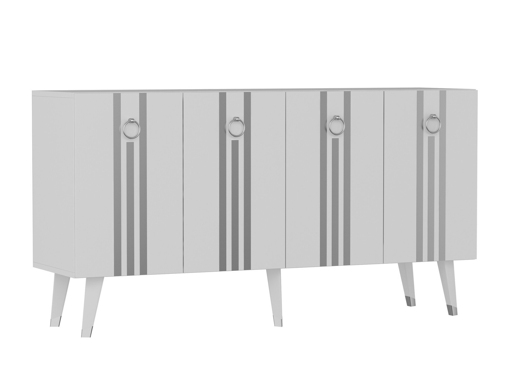 Шкафчик Kailua 1970 (Белый + Серебряный)