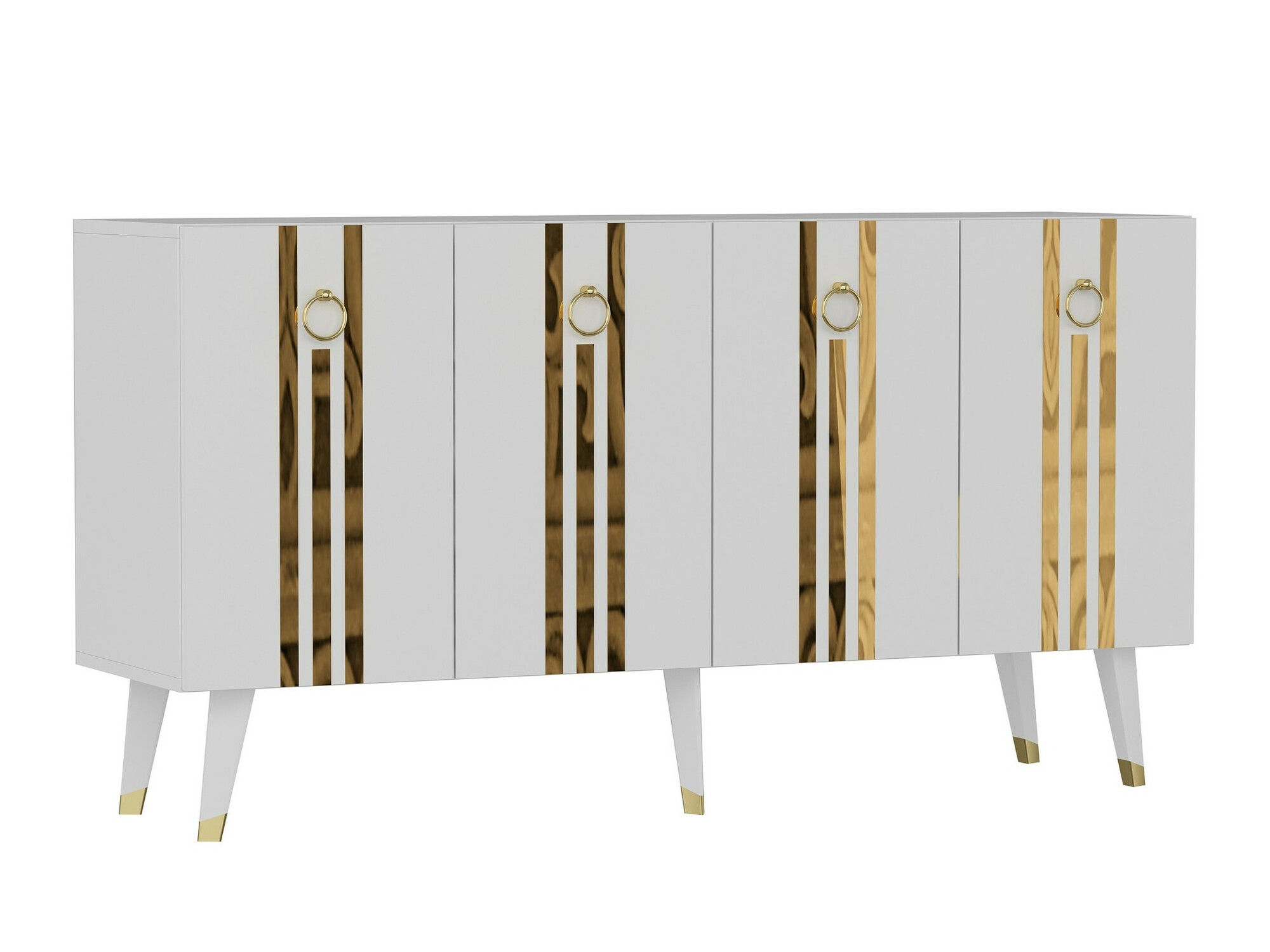 Шкафчик Kailua 1970 (Белый + Золотой)