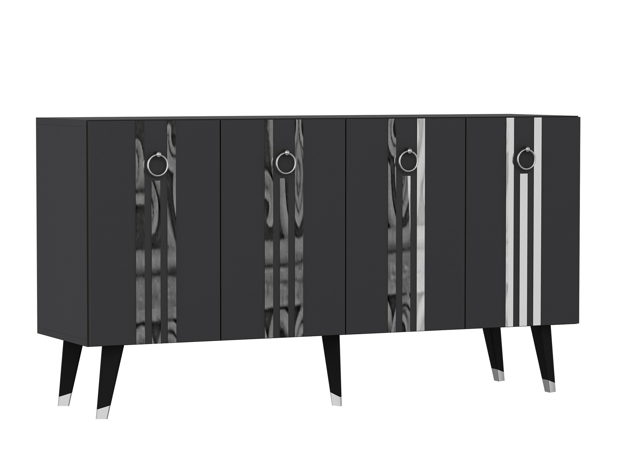 Skapis Kailua 1970 (Antracīts + Sudraba)