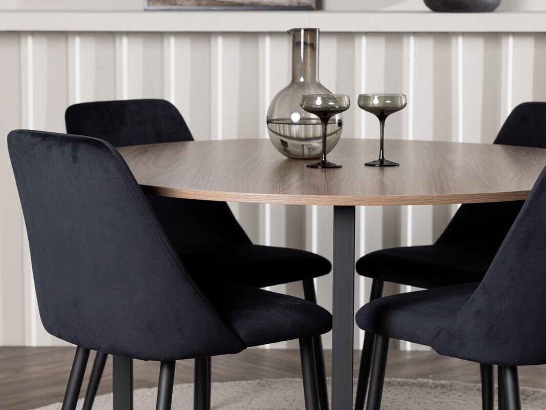 Обеденный гарнитур Dallas 4598 (Чёрный)