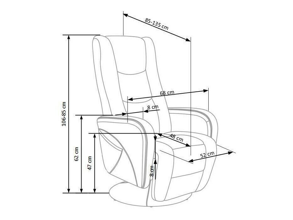 Krēsls reglainer Houston 493 (Bēšs)