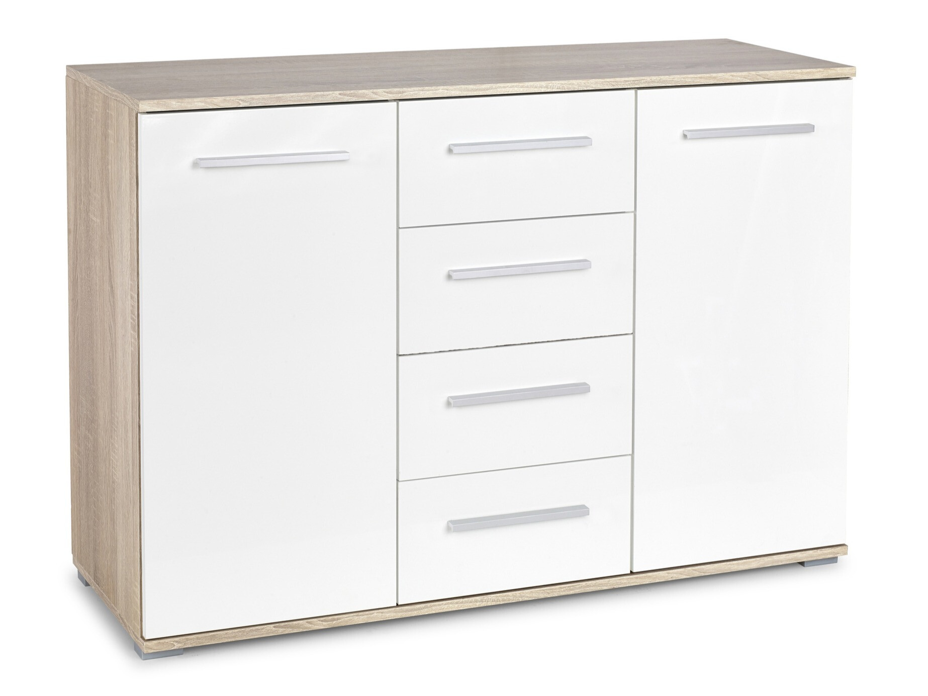 Kumode Cirveso 103 (Sonomas ozols + Glancēts balts)