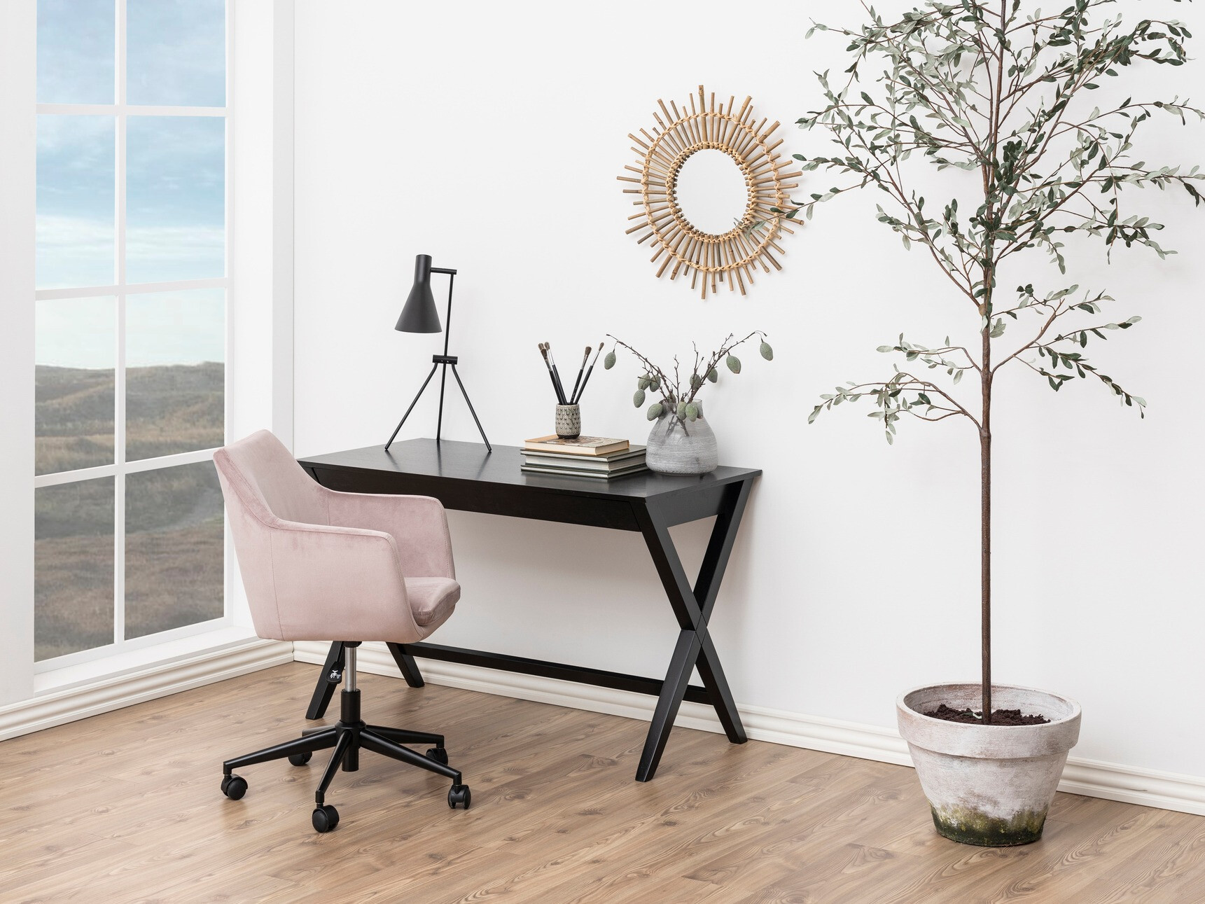 Biroja krēsls Norsica 267 (Dusty rozā)