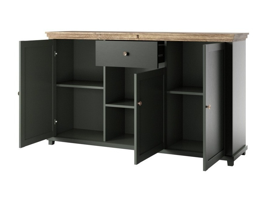 Kumode Tolnue 106 (Tumši zaļš + Lefkas ozols)