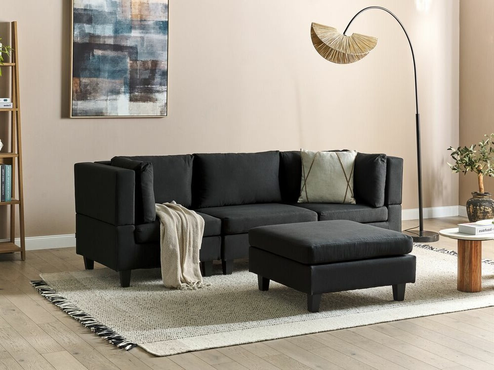 Moduļu dīvāns Elbmeli 100 (Melns)