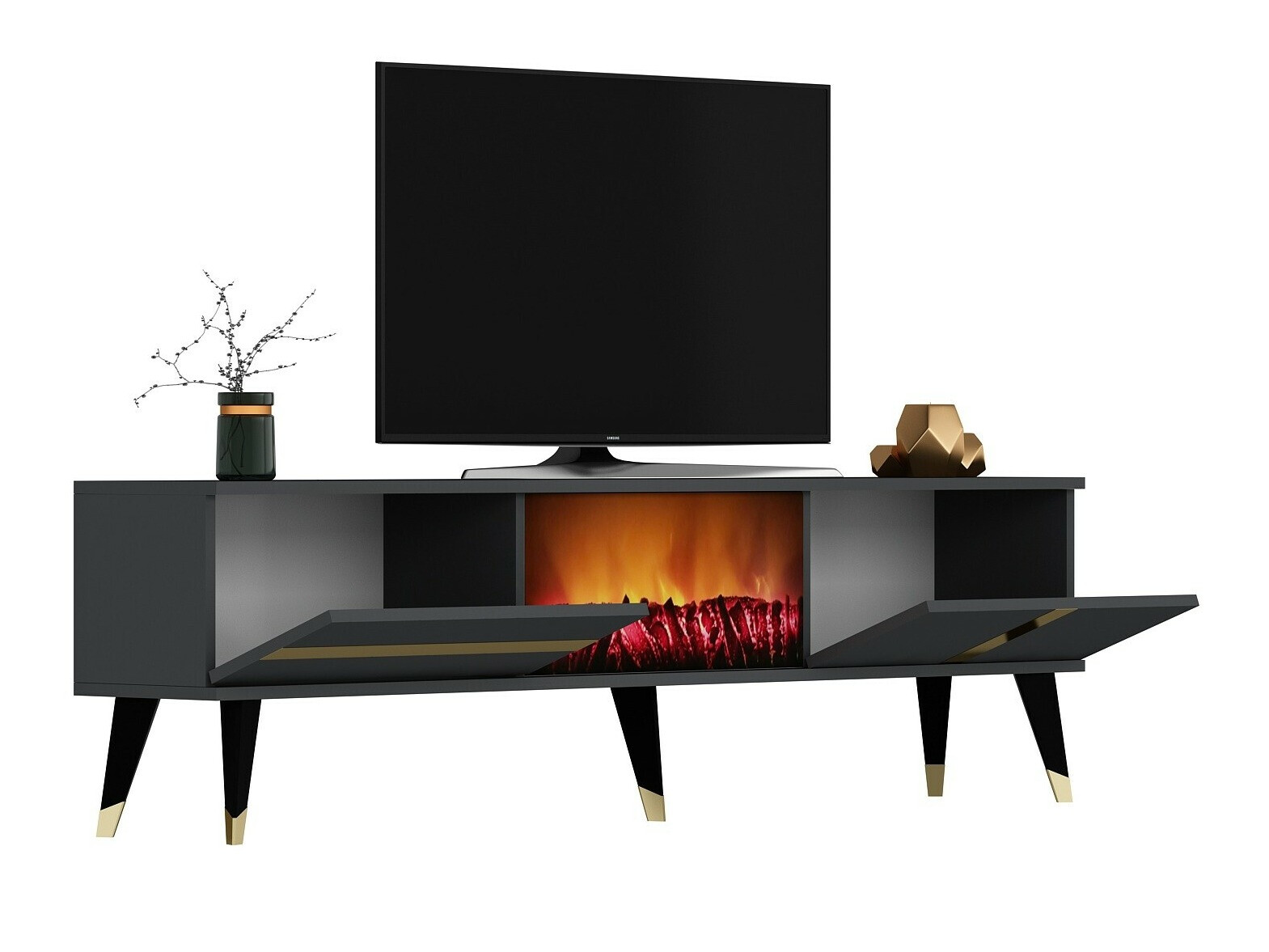 TV galds Kailua 1993 (Antracīts + Zelta)