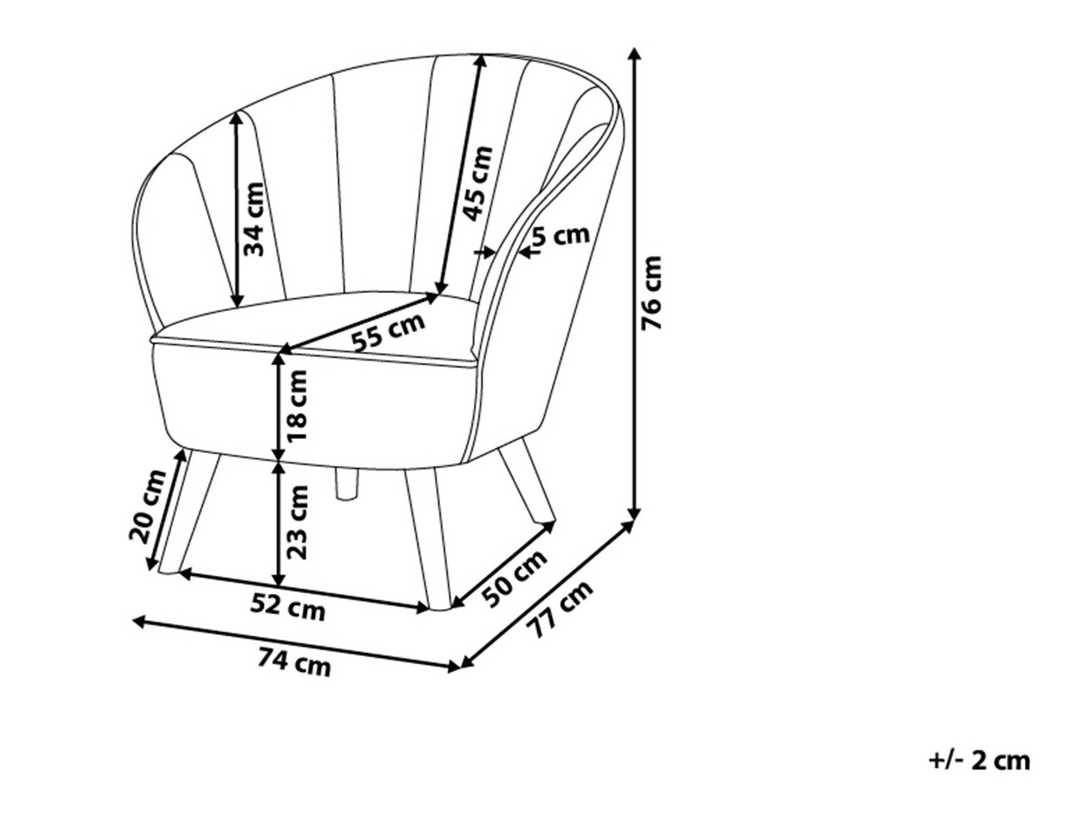 Krēsls Berwyn 1046 (Tumši rozā)