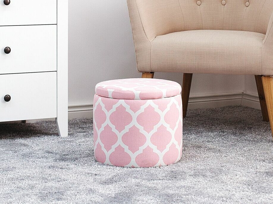 Pufs Berwyn 1244 (Tumši rozā + Balts)