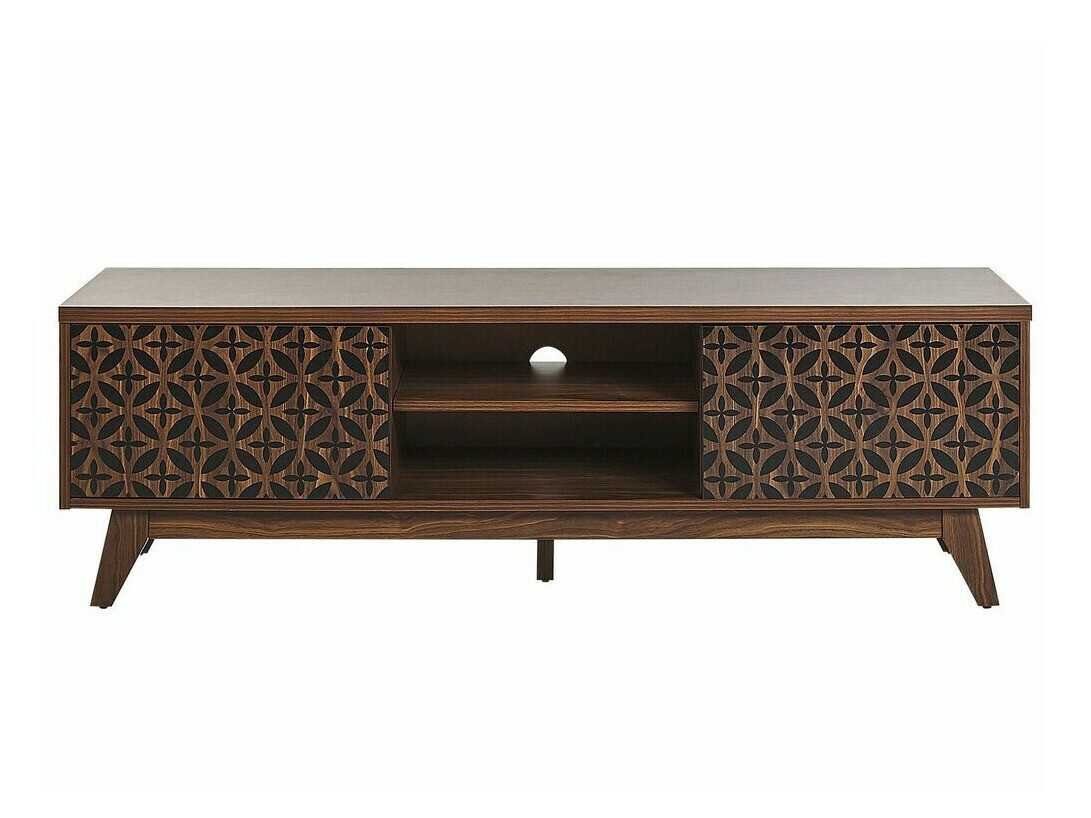 TV galds Berwyn 1146 (Tumšs koks + Melns)