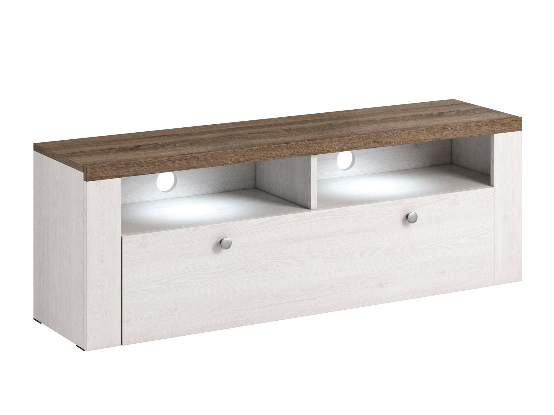 TV galds Salelbo 103 (Sīpolu lapegle + Trifele ozols)