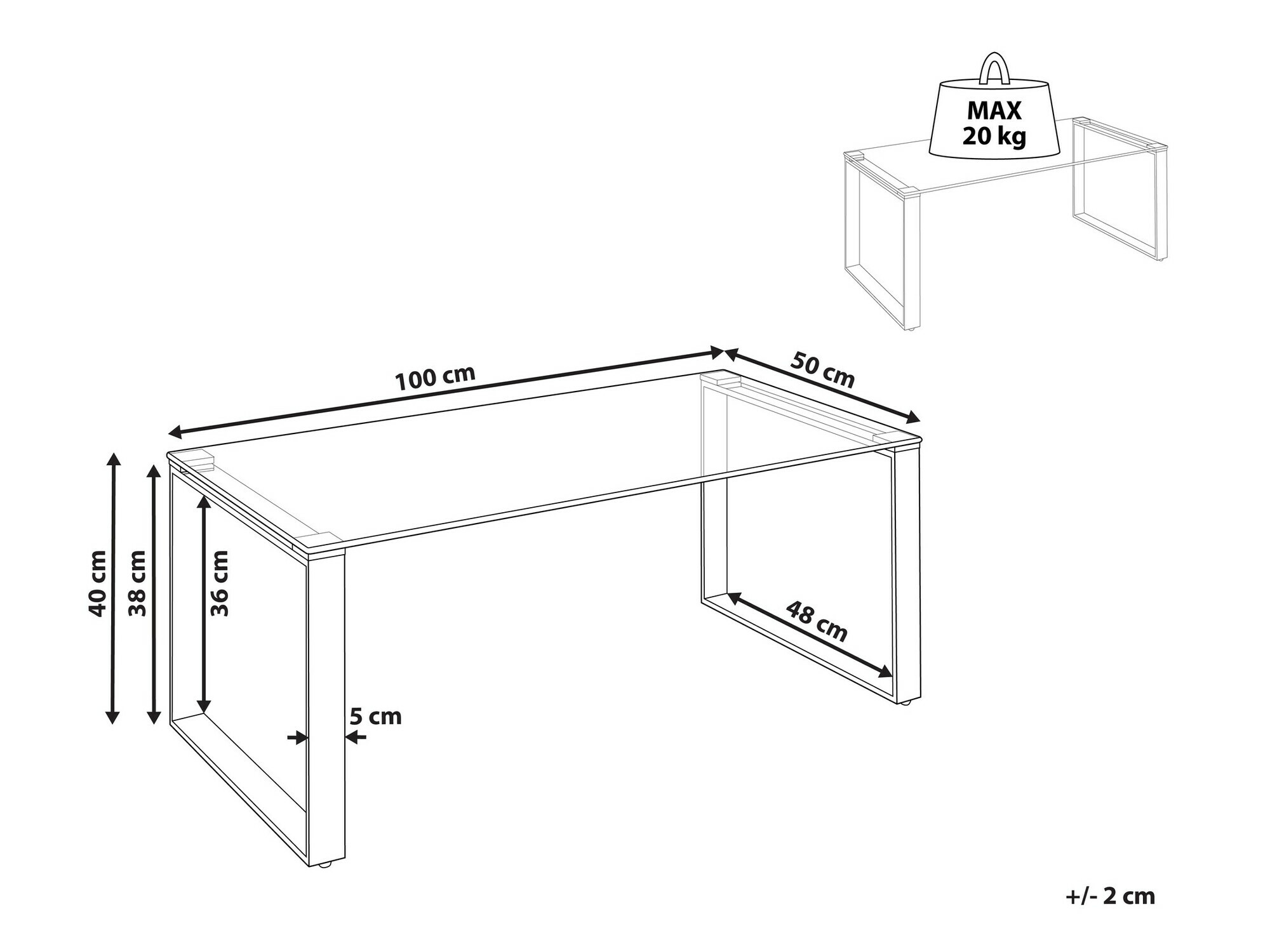 Žurnālu galdiņš Berwyn 1024 (Sudraba)