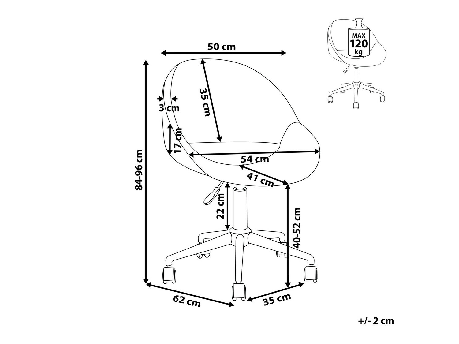 Biroja krēsls Berwyn 881 (Zaļš)