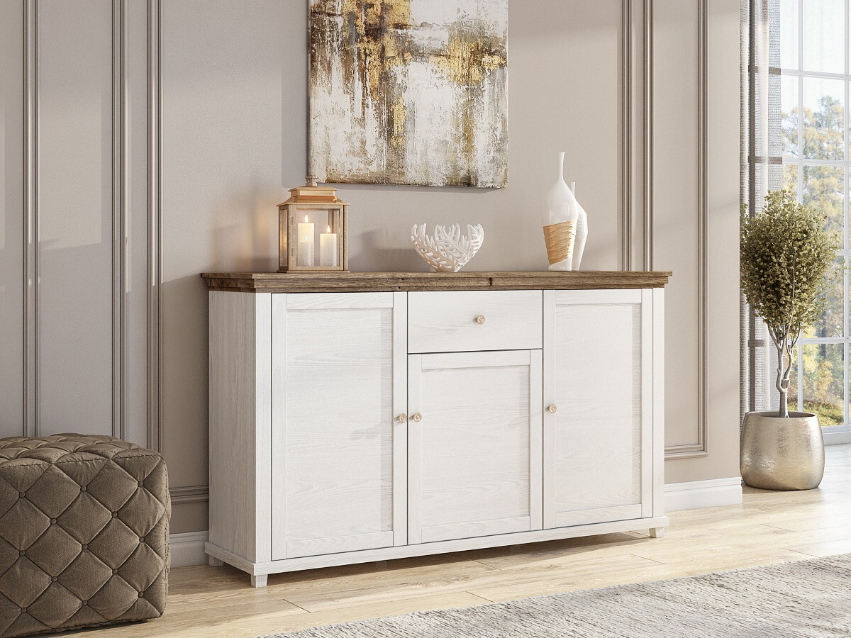 Kомод Tolnue 106 (Выбеленная ясень + Дуб лефкас)