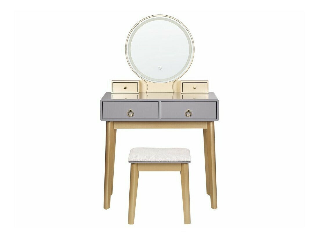 Макияжный столик Berwyn 830 (Серый + Золотой)