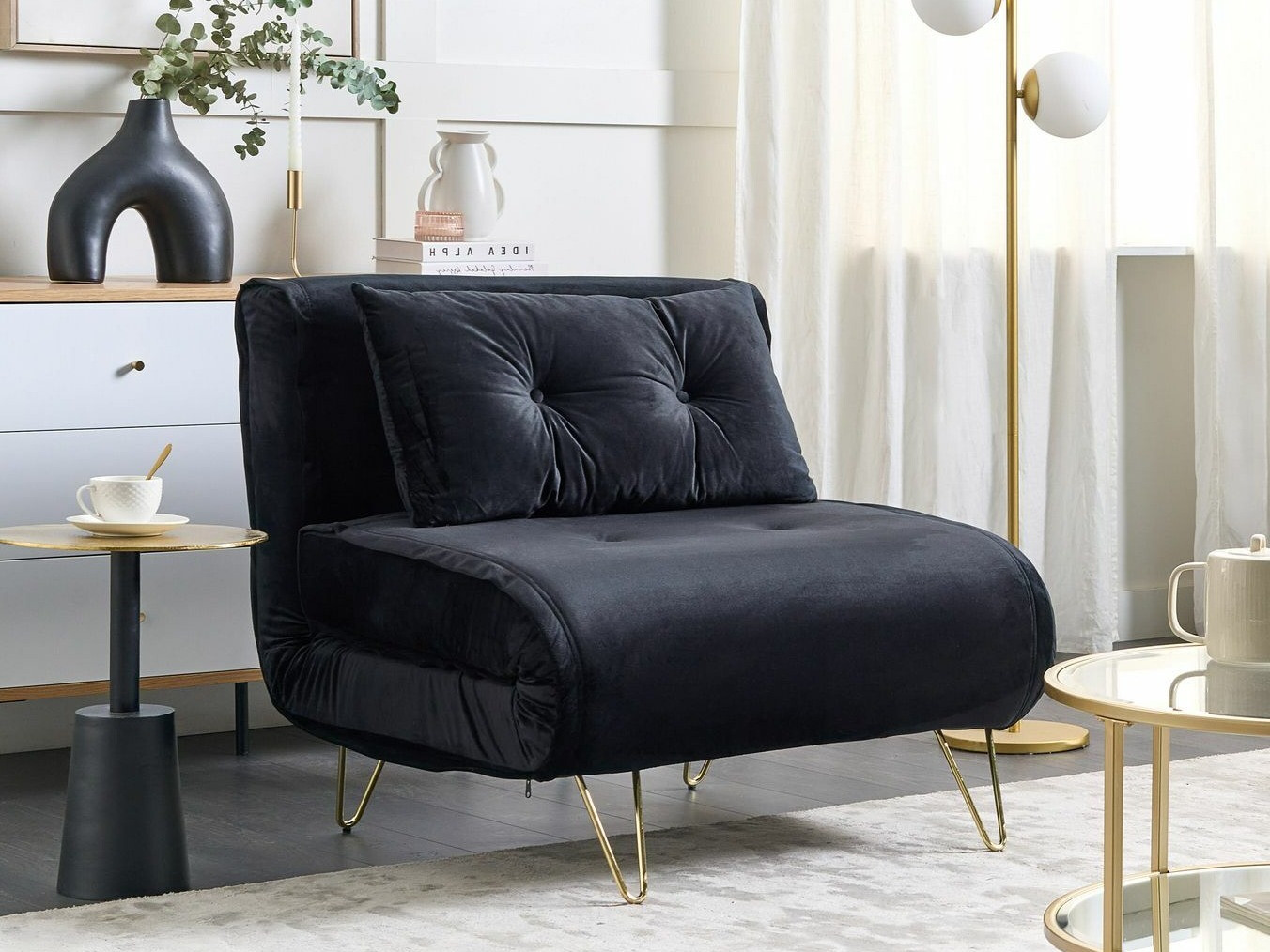 Krēsls Berwyn 1759 (Melns)