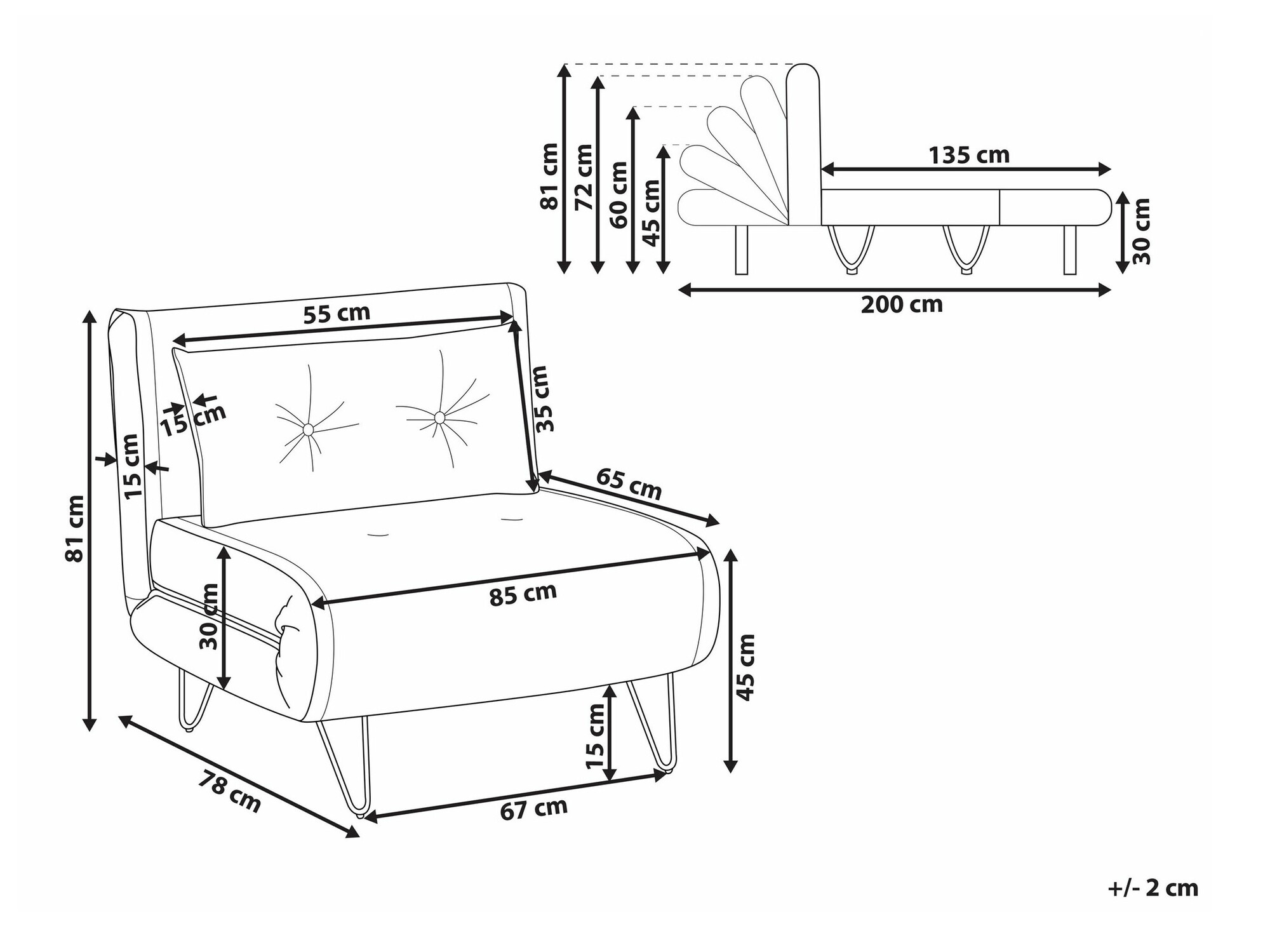 Krēsls Berwyn 1759 (Pelēks)