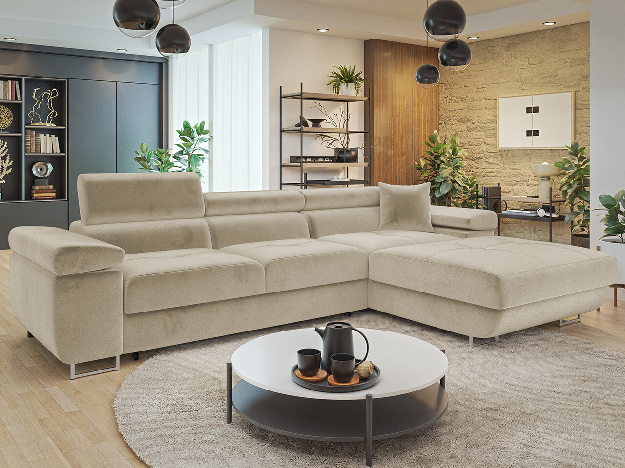 Stūra dīvāns Comfivo Eliferu 102 (Manila 02)