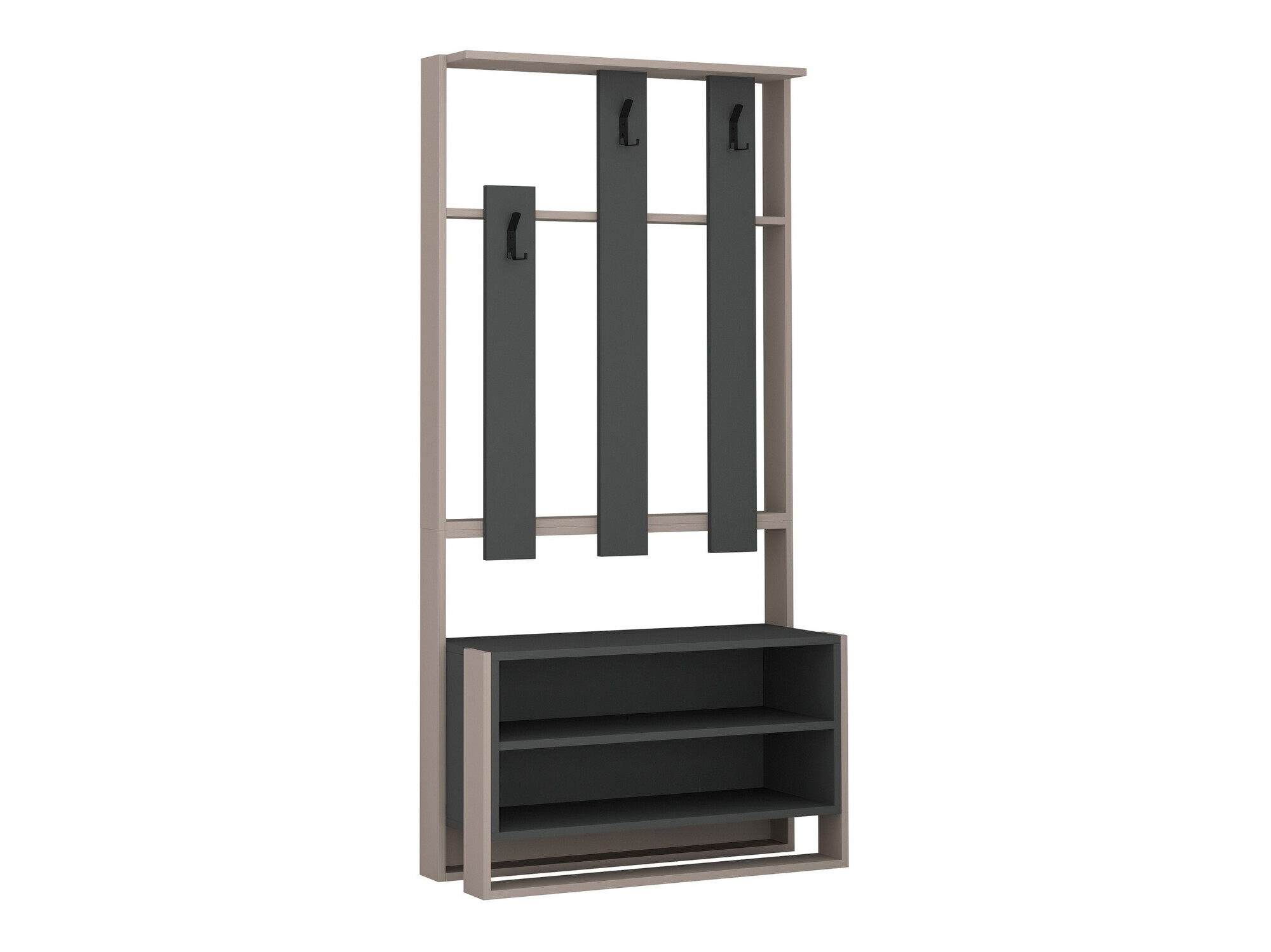 Priekšnama komplekts Kailua 537 (Antracīts + Gaiši brūns)