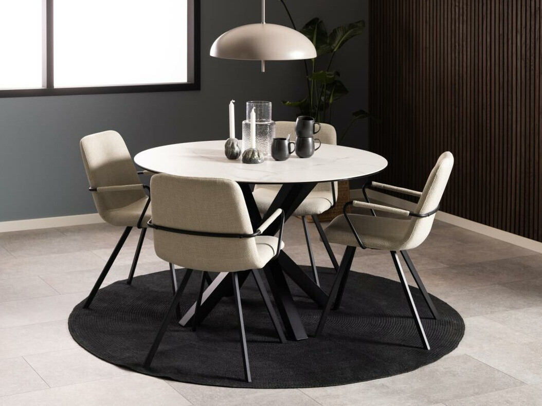 Galds Norsica 780 (Melns + Balts marmors)