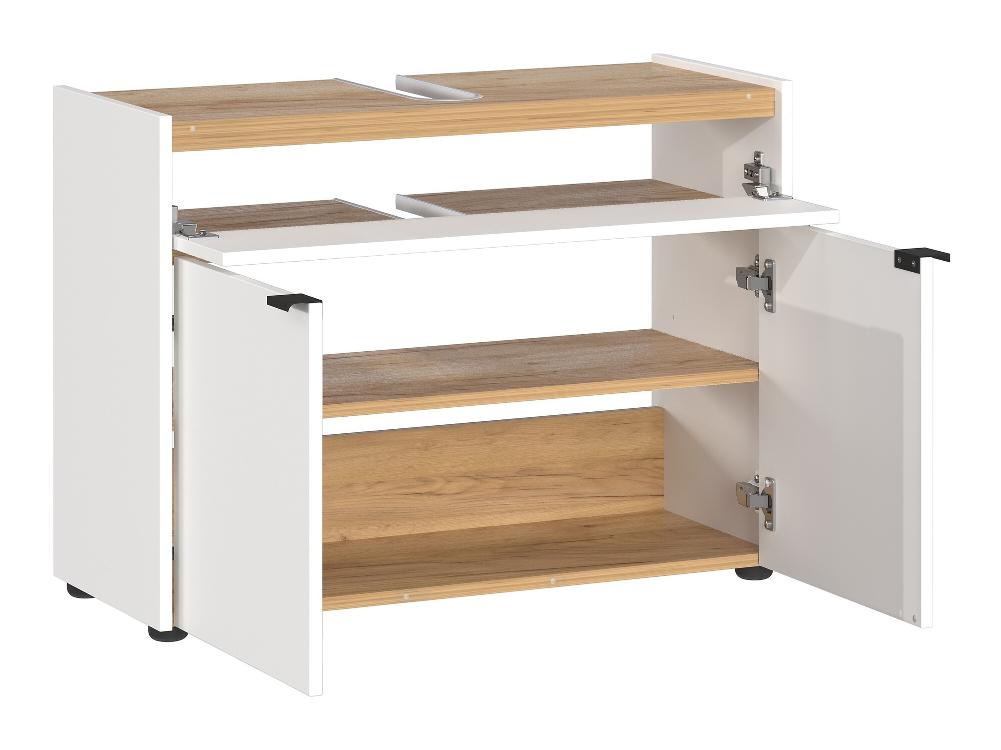 Vannas komplekts Ventei 104 (Balts + Navarra ozols)