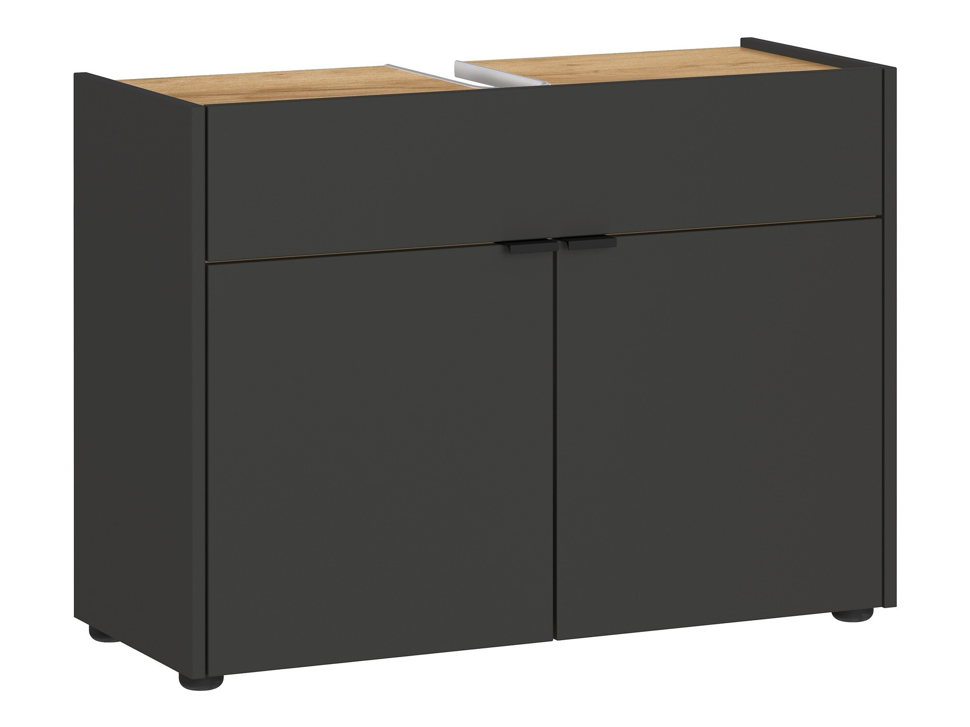 Vannas komplekts Ventei 104 (Grafīts + Navarra ozols)