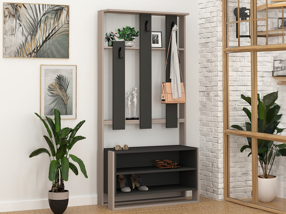 Прихожая Kailua 537 (Антрацит + Светло-коричневый)