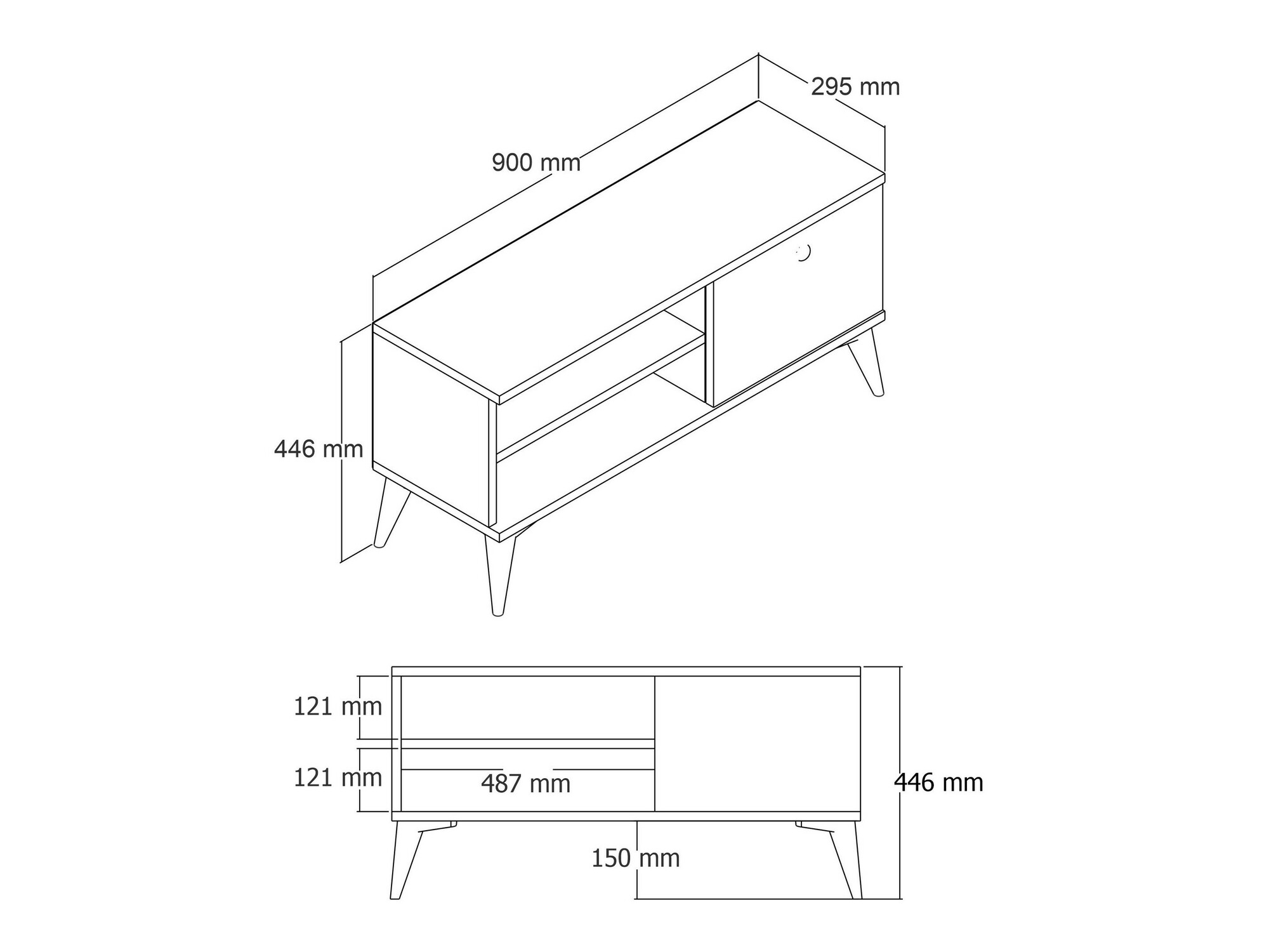 TV galds Kailua 969 (Ozols)
