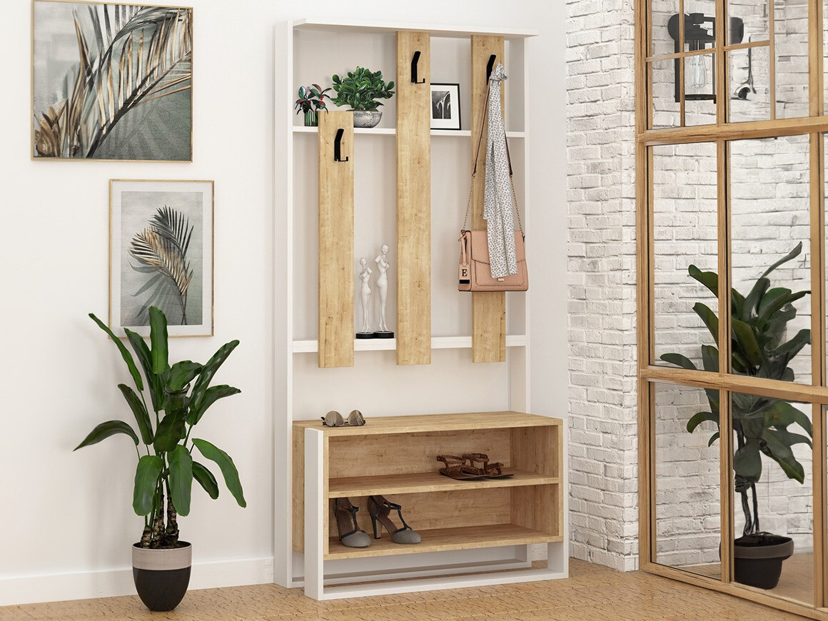 Priekšnama komplekts Kailua 537 (Balts + Ozols)