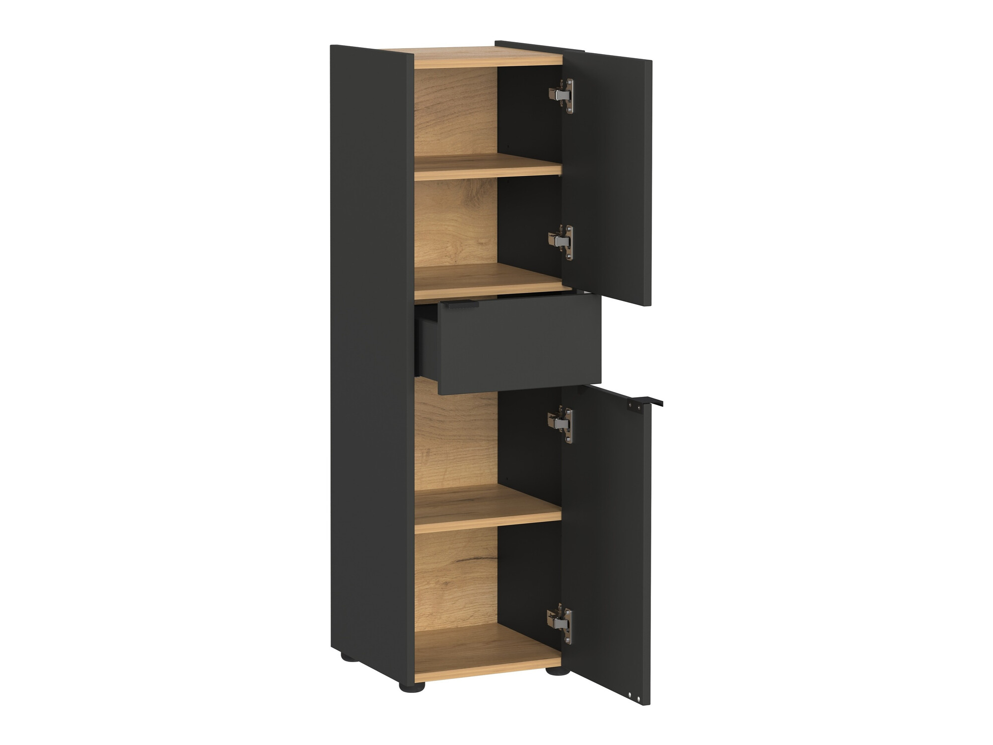 Vannas komplekts Ventei 106 (Grafīts + Navarra ozols)