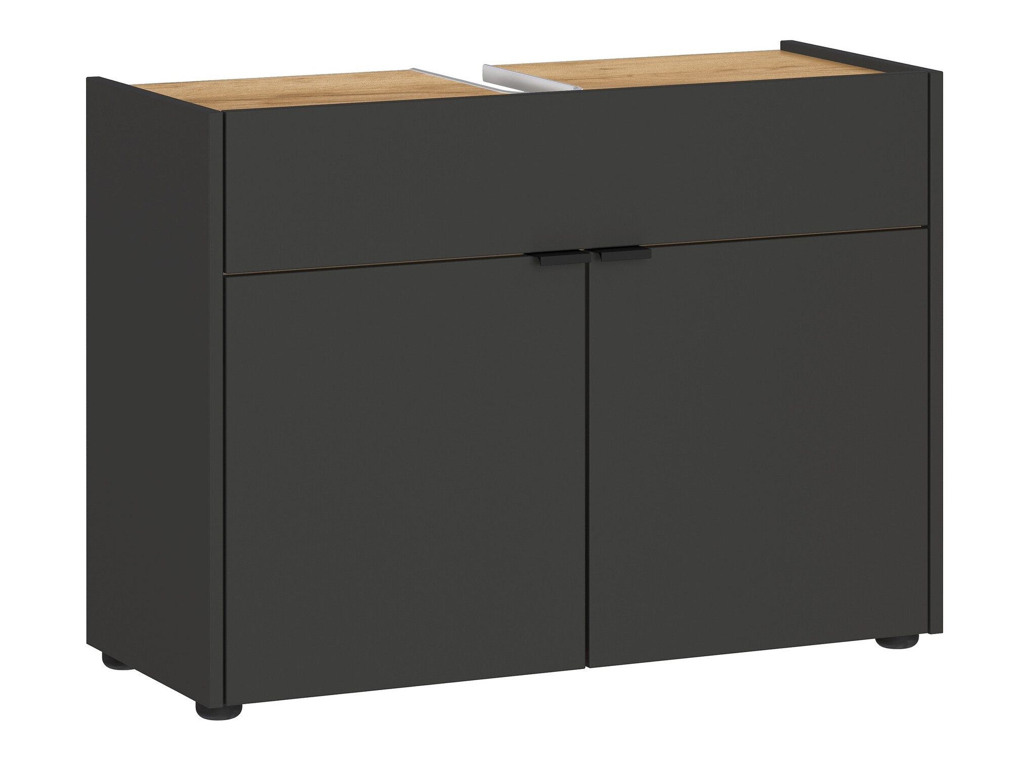 Vannas komplekts Ventei 106 (Grafīts + Navarra ozols)