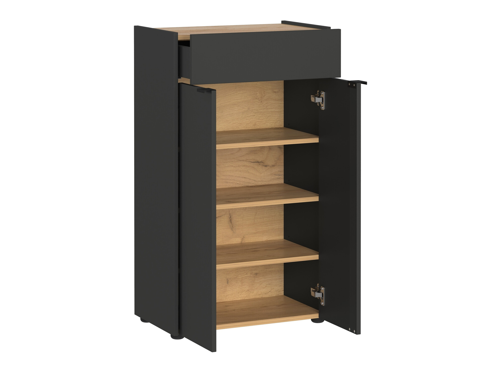 Набор для ванной комнаты Ventei 110 (Графит + Navarra дуб)