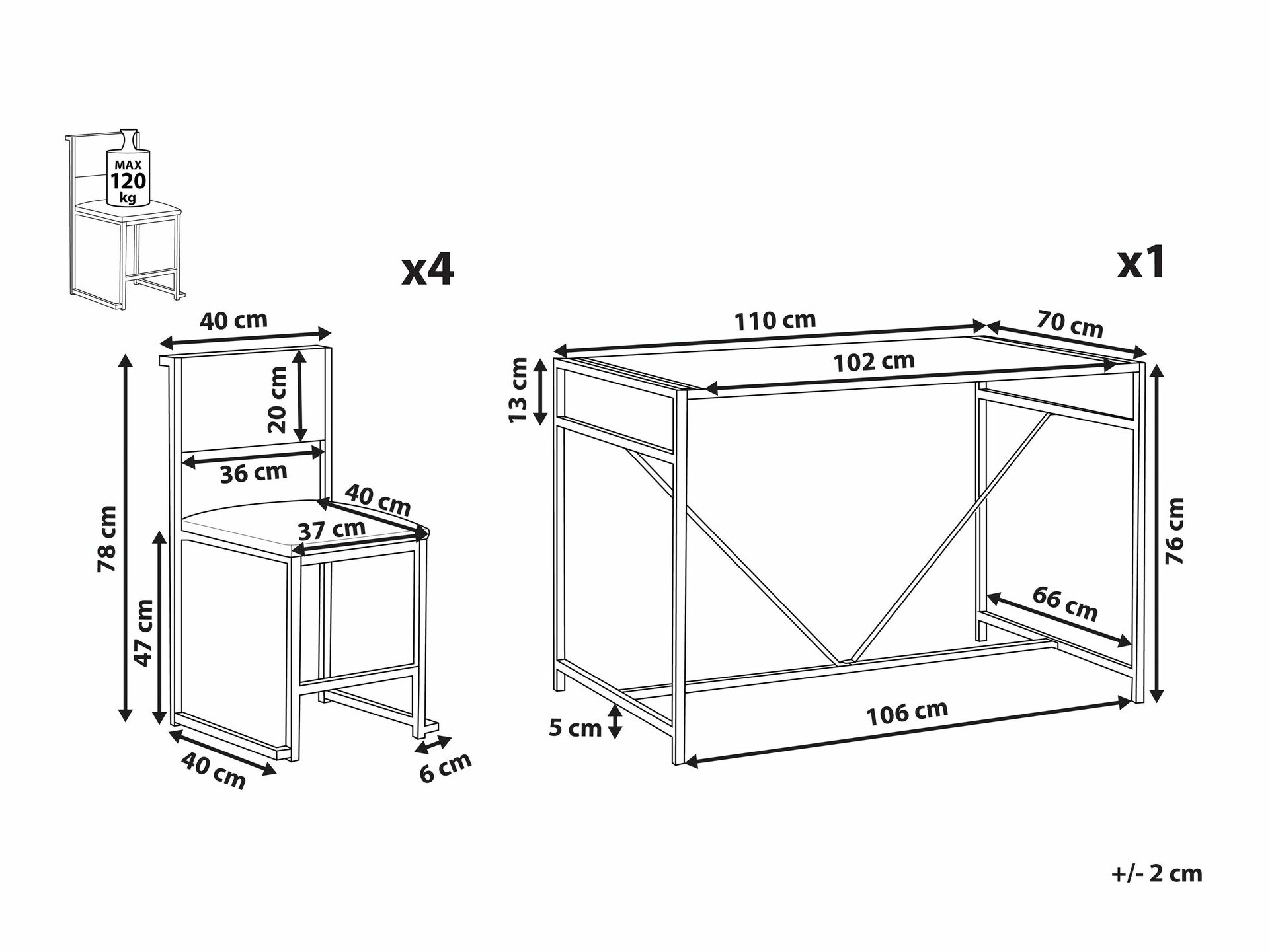 Ēdamistabas komplekts Berwyn 1761