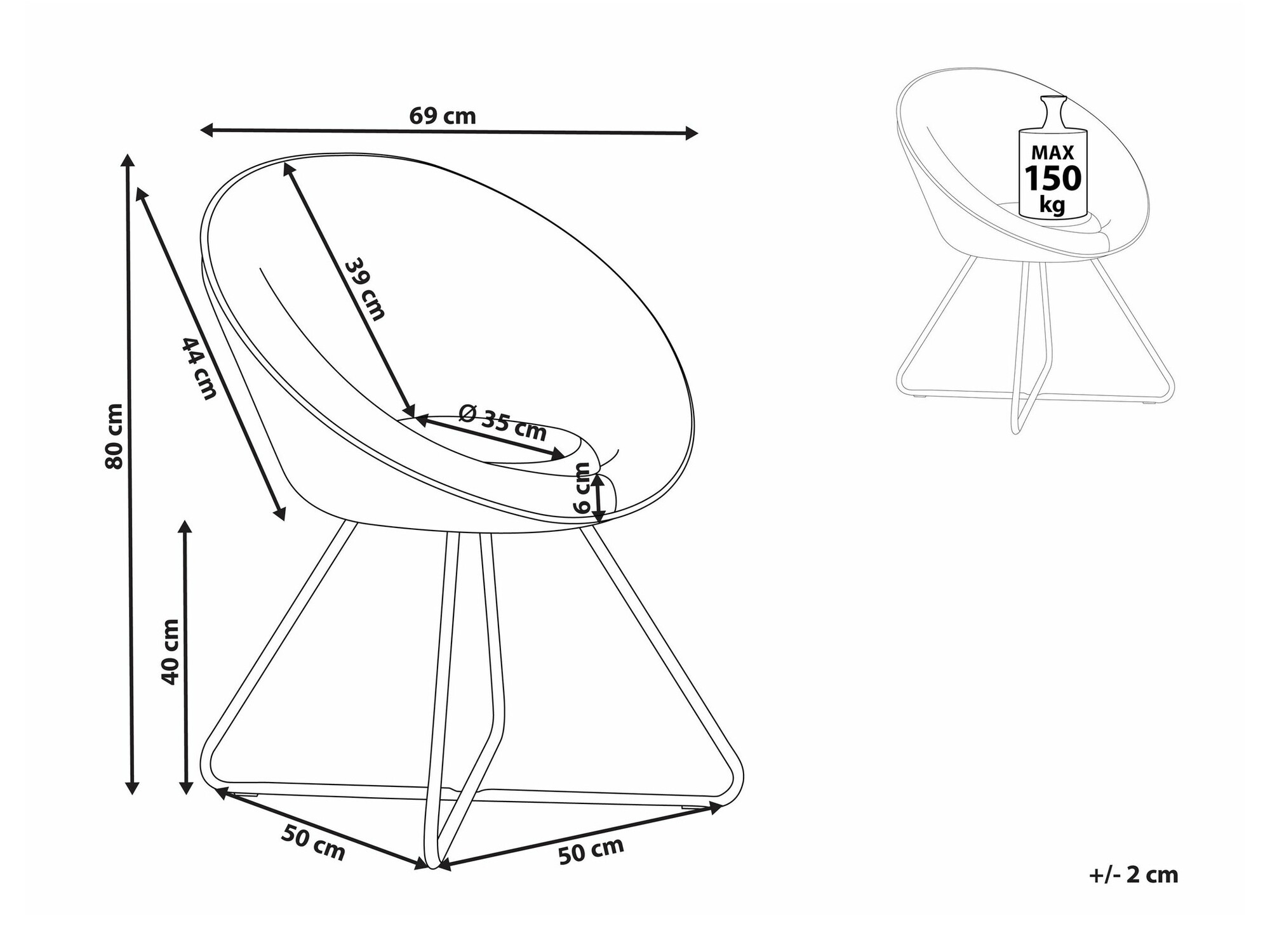 Стул Berwyn 1760 (Белый)