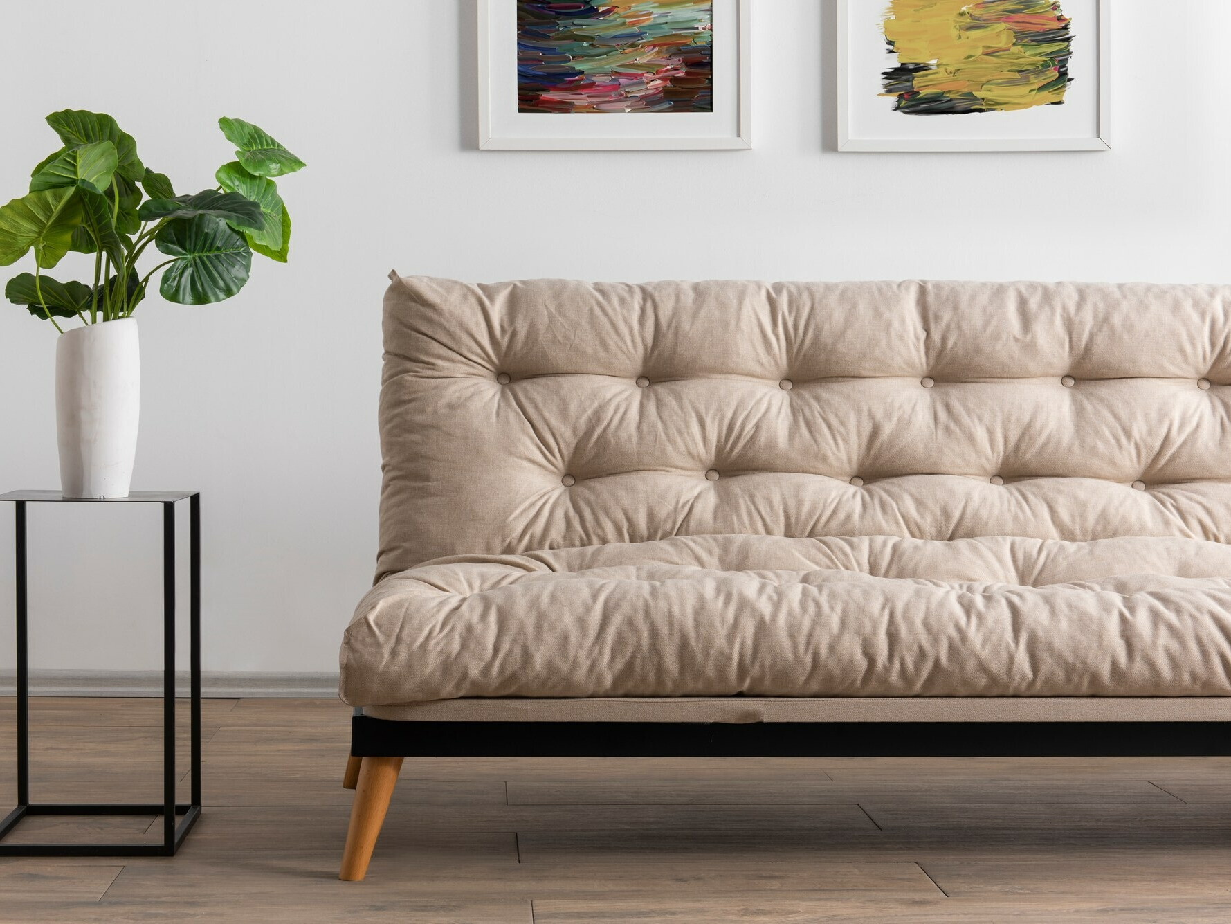 Dīvāns gulta Altadena 555 (Krēms)