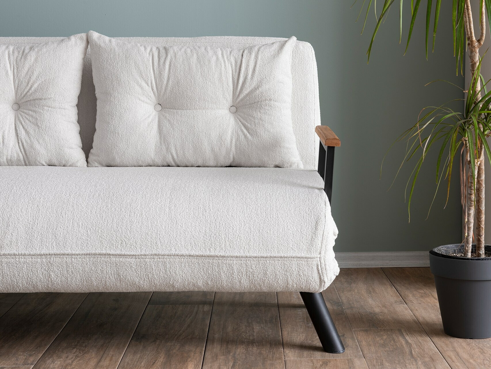 Dīvāns gulta Altadena 108 (Balts)