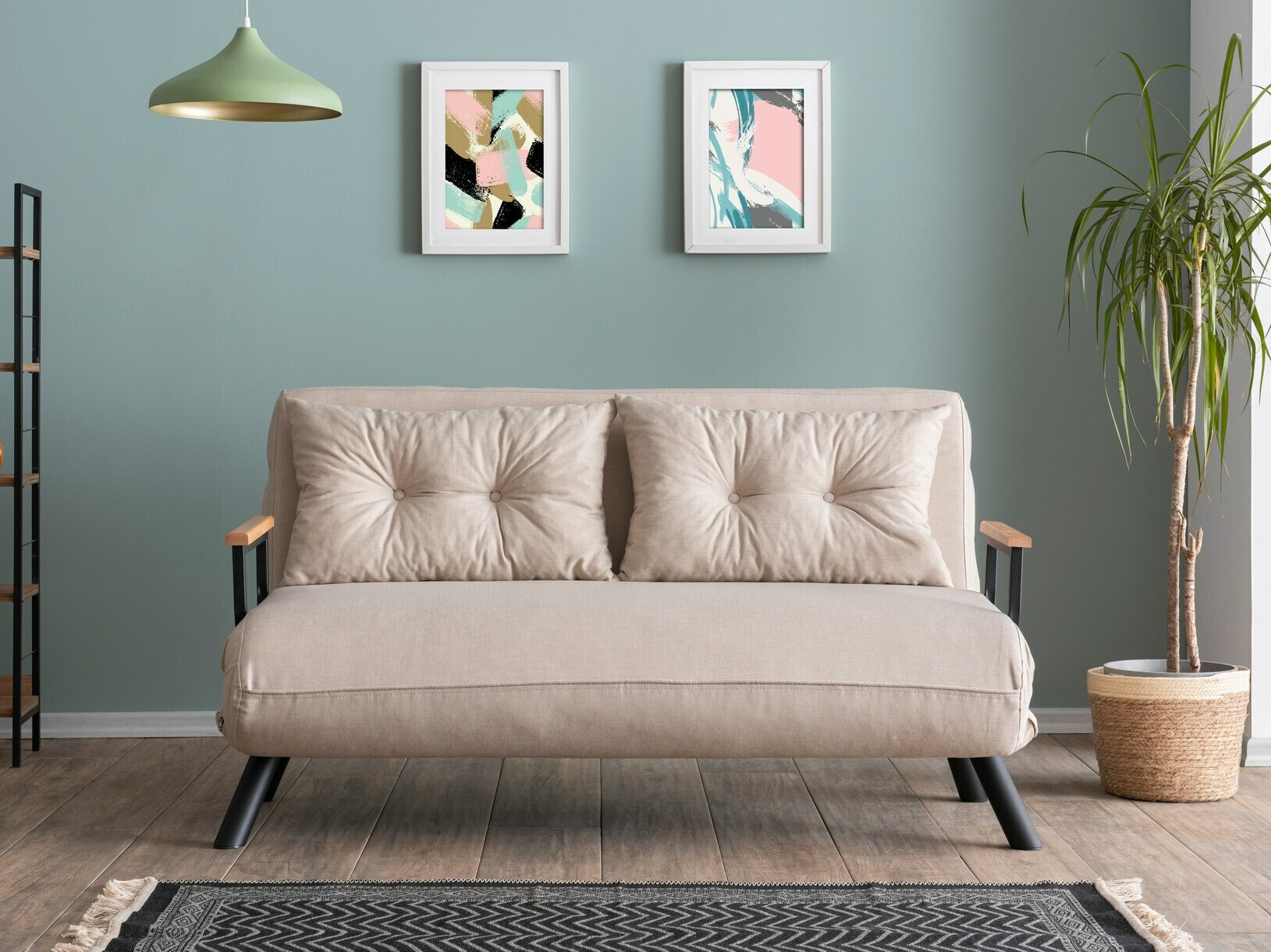 Dīvāns gulta Altadena 108 (Krēms)