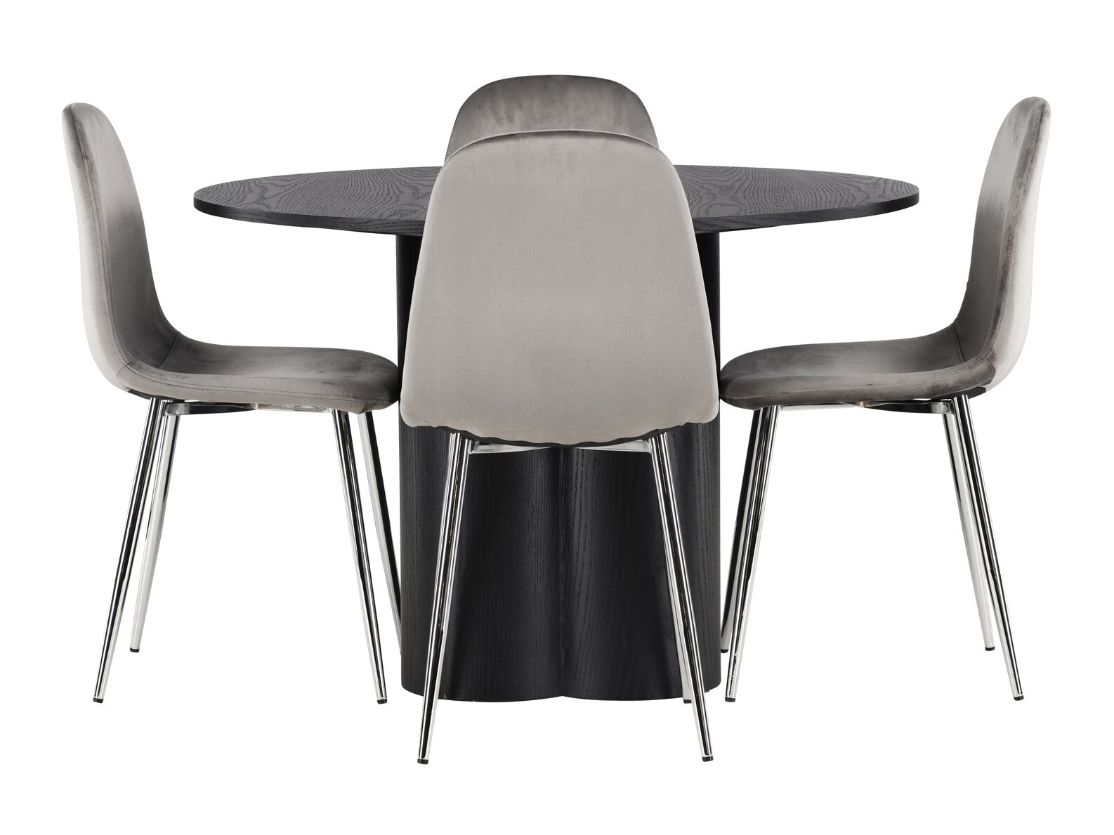 Ēdamistabas komplekts Dallas 4354 (Melns)