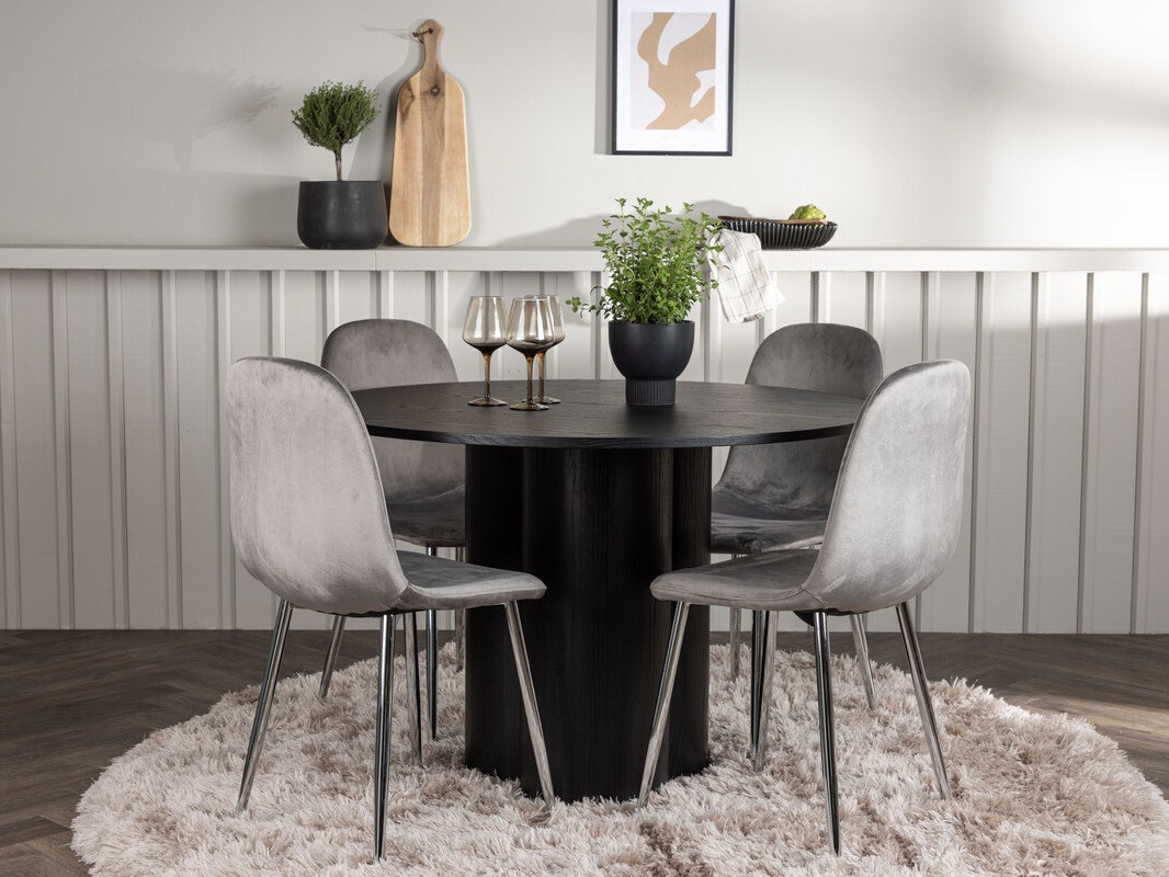 Обеденный гарнитур Dallas 4354 (Чёрный)