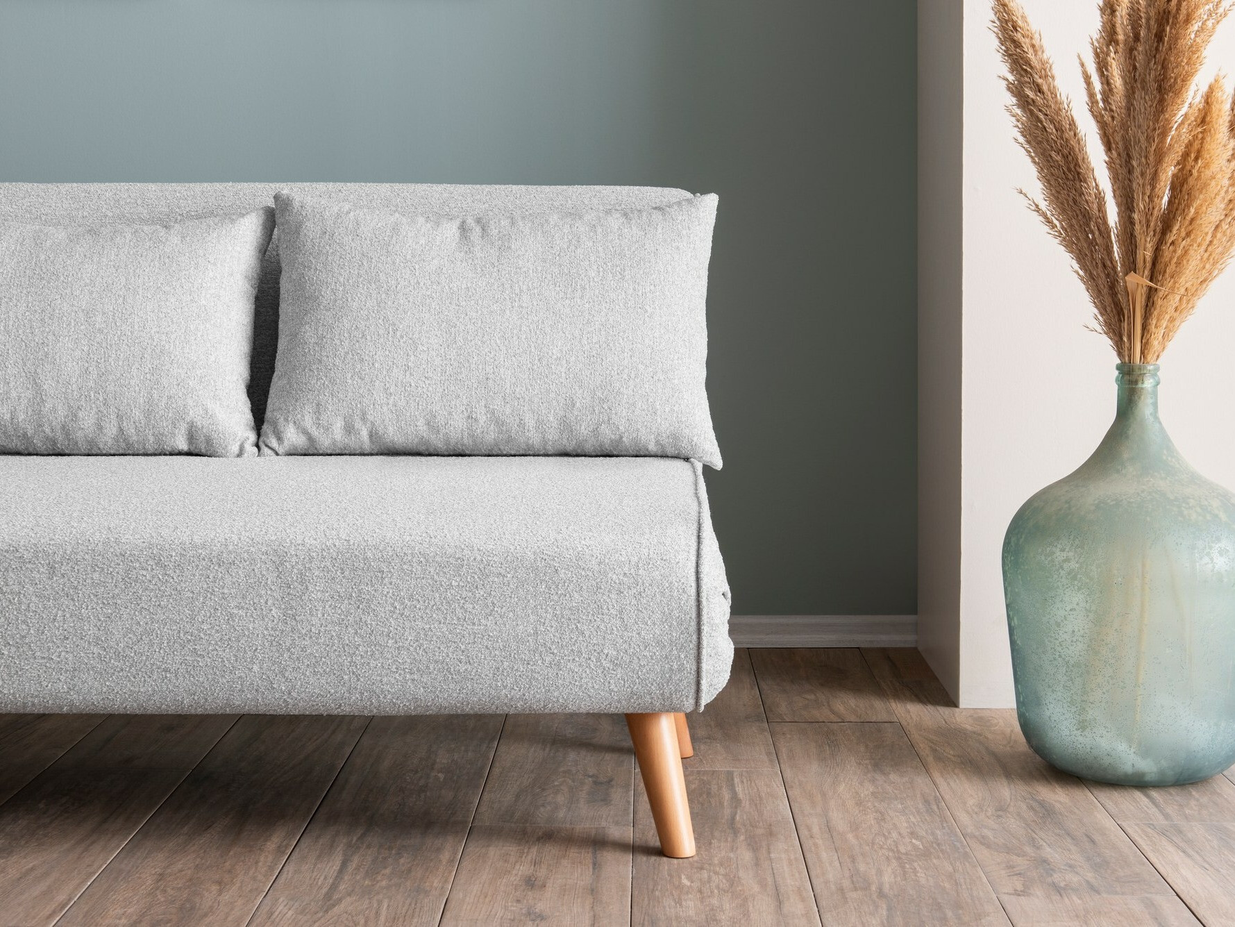 Dīvāns gulta Altadena 556 (Gaiši pelēks)