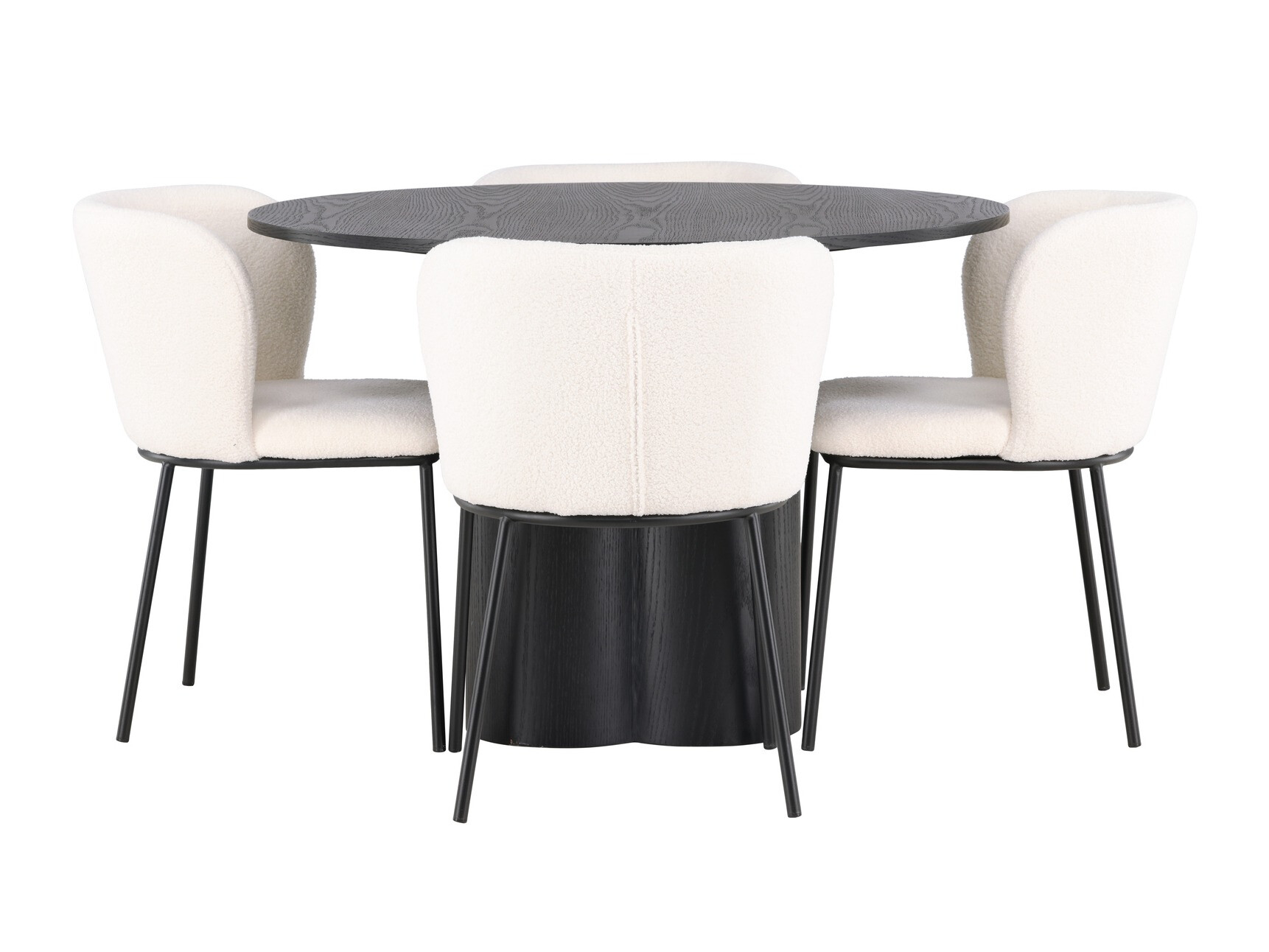 Ēdamistabas komplekts Dallas 4356 (Melns)