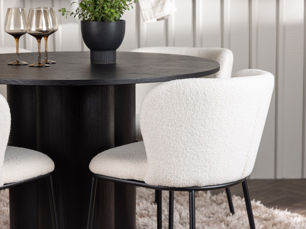 Обеденный гарнитур Dallas 4356 (Чёрный)